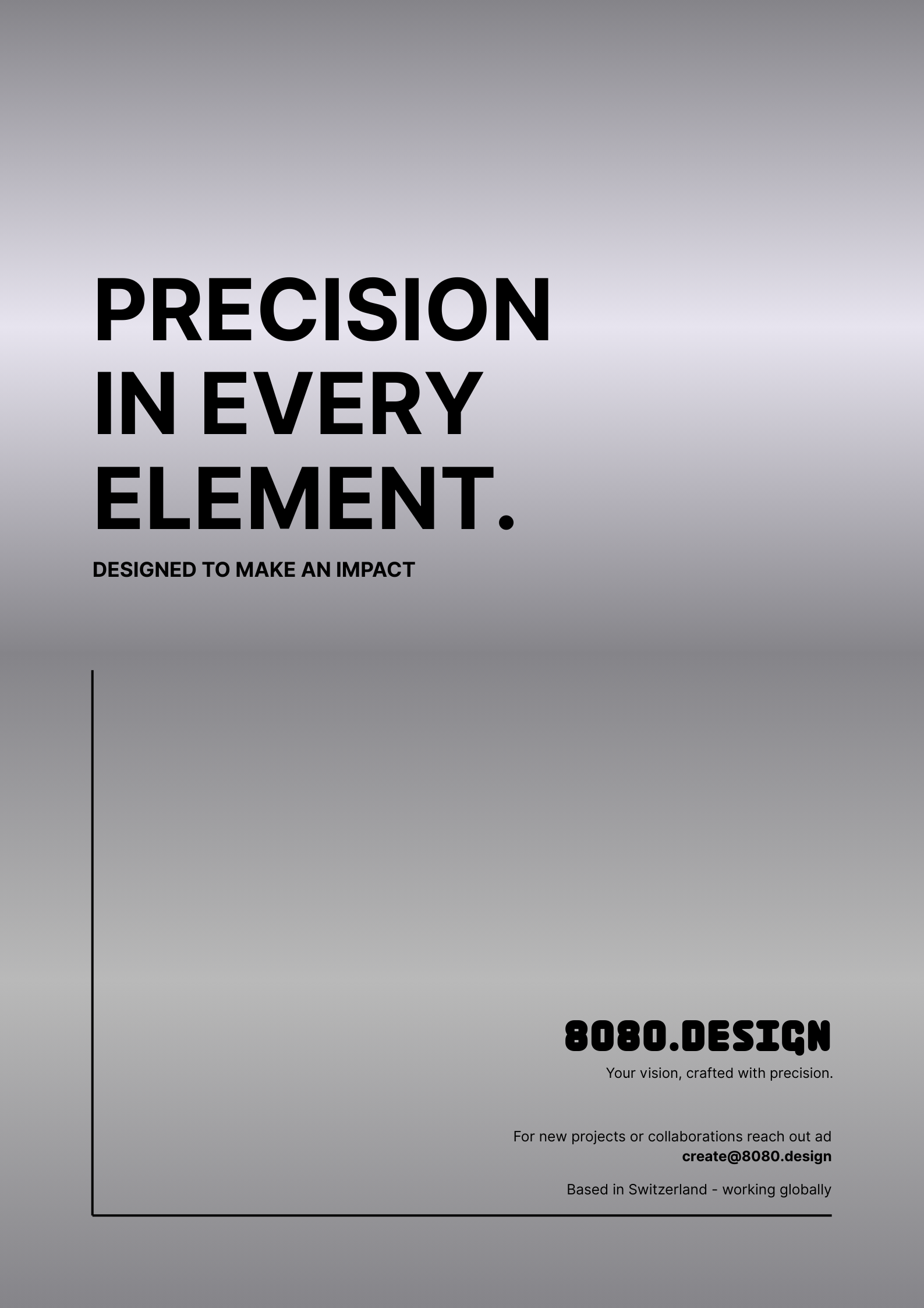 8080.design - Precision in every element. Designed to make an impact.